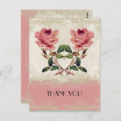  Roos met barokstijl Briefkaart (Voorkant / Achterkant)