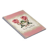 Roos met barokstijl Notitieboek (Rechterzijde)