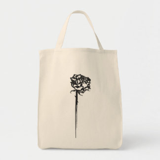 Roos Met Doorns Minimalistische Boodschappentas Tote Bag