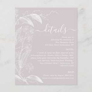 Roos met droge mond - Kaart voor botanische detail