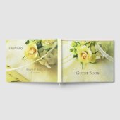 Roos met lintbruiloft gastenboek (Volledig)