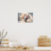 Roos met Vaas Kunst Poster (Keuken)