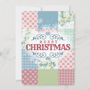 roos met vierling kerstkaart