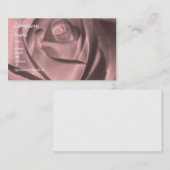 Roos - Metaal Roos - sjabloon voor visitekaartjes (Voorkant / Achterkant)