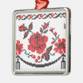 Roos Metalen Ornament (Links)