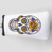 Roos Mexicaanse suikerschedeldag van de dood Golfheadcover (Voorkant)
