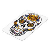 Roos Mexicaanse suikerschedeldag van de dood Magneet (Linkerzijde)