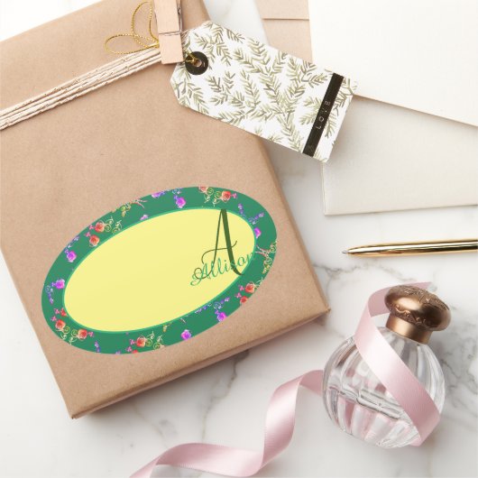 Roos Monogram Sticker (Geschenken)