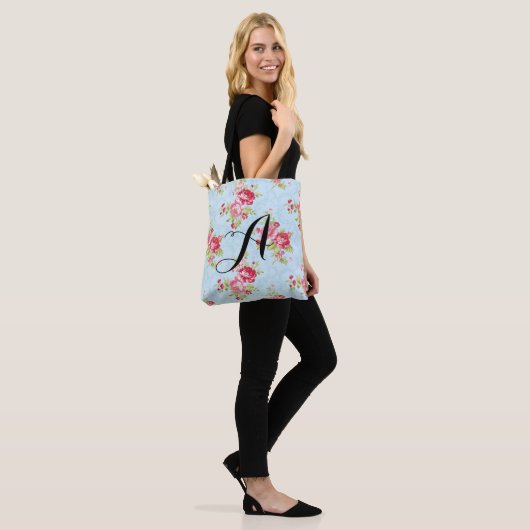 Roos Monogram Tas. Draagtas (Op model)
