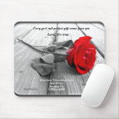 Roos Mousepad Muismat (Met muis)
