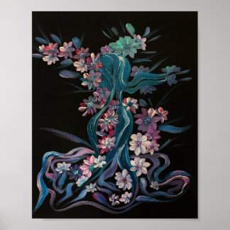 Roos n Bloom - Om Canvas Schilderij Poster