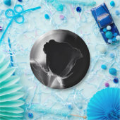 Roos Noire Papieren Bordje (Feest)