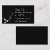 Roos Noire Receptie Kaarten (Voorkant / Achterkant)