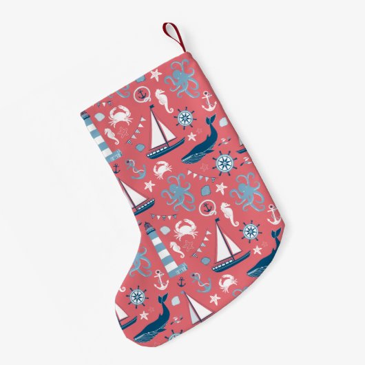 Roos Noordzee Kleine Kerstsok (Achterkant (Hangend))