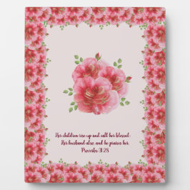 Roos omlijst top 8 x 10 fotoplaat