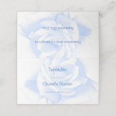 Roos ontwerp blauw gekleurde bruiloft (Buitenkant ongevouwen)