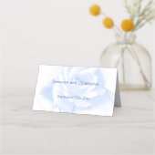 Roos ontwerp blauw gekleurde bruiloft (Achterkant)