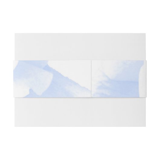 Roos ontwerp blauw gekleurde bruiloft uitnodigingen wikkel (Achterkant Voorbeeld)