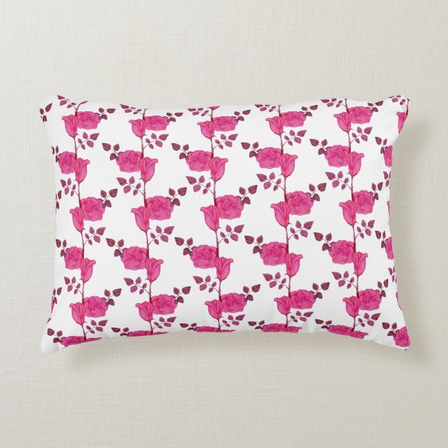 Roos op de Vine Reversible Accent Pillow Accent Kussen (Voorkant)
