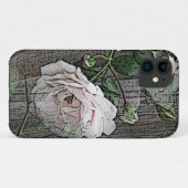 Roos op weed hout Case-Mate iPhone case (Achterkant (horizontaal))