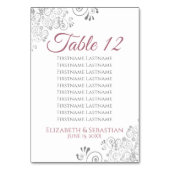 Roos op witte wedloop kaart (Achterkant)