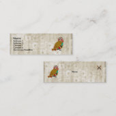 Roos Owl Whitewash Floral Visitekaartjes (Voorkant / Achterkant)