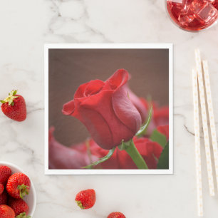 Roos Papier Napkin Servet