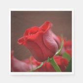 Roos Papier Napkin Servet (Voorkant)