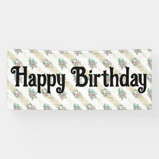 Roos Patroon - Aangepaste banner (Horizontaal)