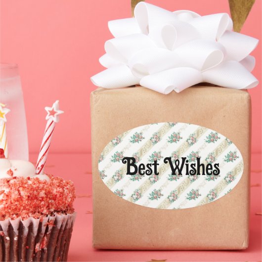 Roos Patroon - Beste wensen sticker (Feest)