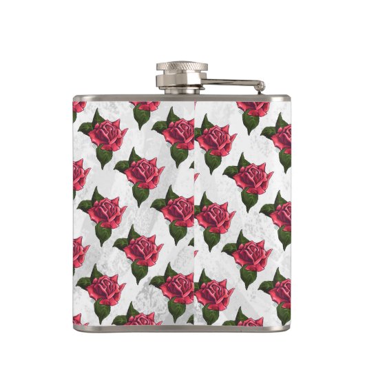 Roos Patroon Heupfles (Achterkant)