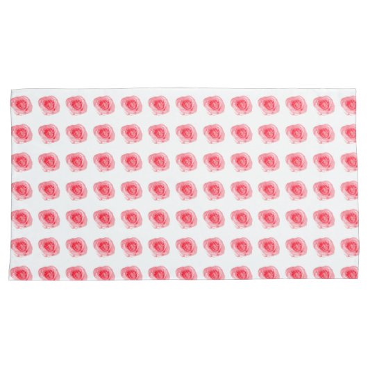 Roos Patroon Kussensloop (Voorkant-Rechts)