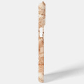 Roos Peach Gold Glam Case-Mate iPhone Case (Achterkant / Rechts)