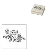 Roos & Peacock Maple Wood Art Stamp Rubberstempel (Gestempeld)