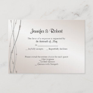 Roos Pearl 30e Jubileum-reactiekaart RSVP Kaartje