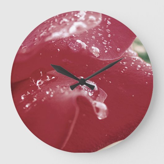 Roos Petal Clock Grote Klok (Voorkant)