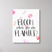 Roos Petals Bloom Canvas Afdruk (Voorkant)