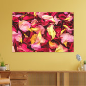Roos Petals Canvas Afdruk (Insitu (Woonkamer))