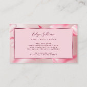 Roos Petals Faux Folie visitekaartje (Achterkant)