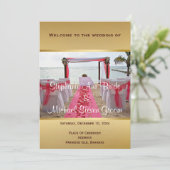 Roos Petals op de rode tapijtkaart Programma (Staand voorkant)