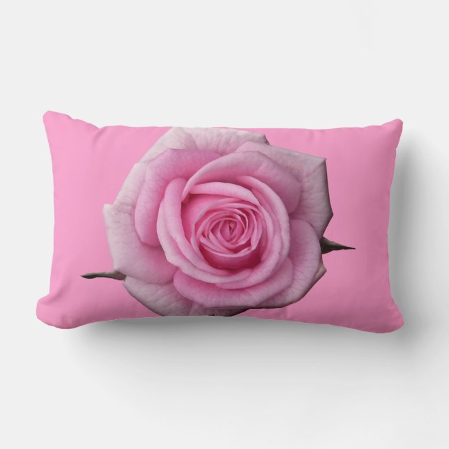 Roos Pillow - Personeelsroze roze roodrotsdecor Kussen (Voorkant)