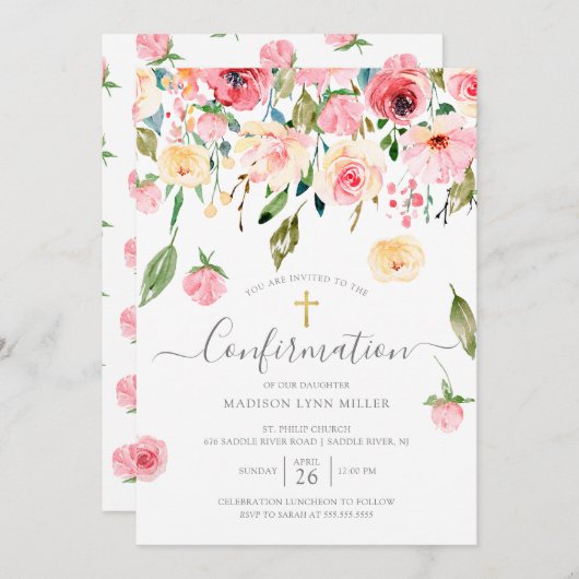 Roos pinda's kaart (Voorkant / Achterkant)