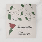 Roos placecard (Buitenkant ongevouwen)