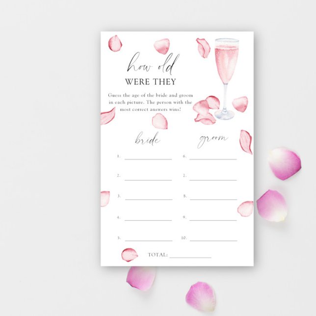 Roos Prosecco - Hoe oud waren ze bruidsspel (Creator heeft geüpload)