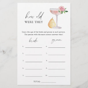 Roos Prosecco - Hoe oud waren ze bruidsspel