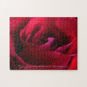 Roos Puzzle Persoonlijke rode roze Puzzels