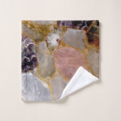 Roos Quartz Amethyst Geode Bad Handdoek (Wasdoekje)