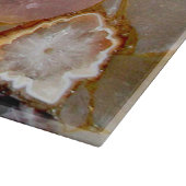 Roos Quartz Amethyst Geode Snijplank (Hoek)