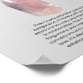 Roos Quartz Crystal Betekenis Poster (Hoek)