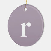 Roos Quartz Initiaal Letter | Trendy minimalist Keramisch Ornament (Links)